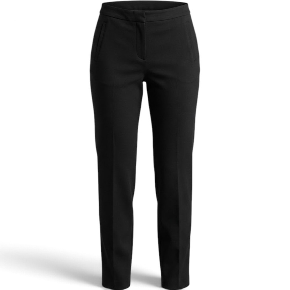 Lululemon women's black on the move travel stretch career Pants ankle 2